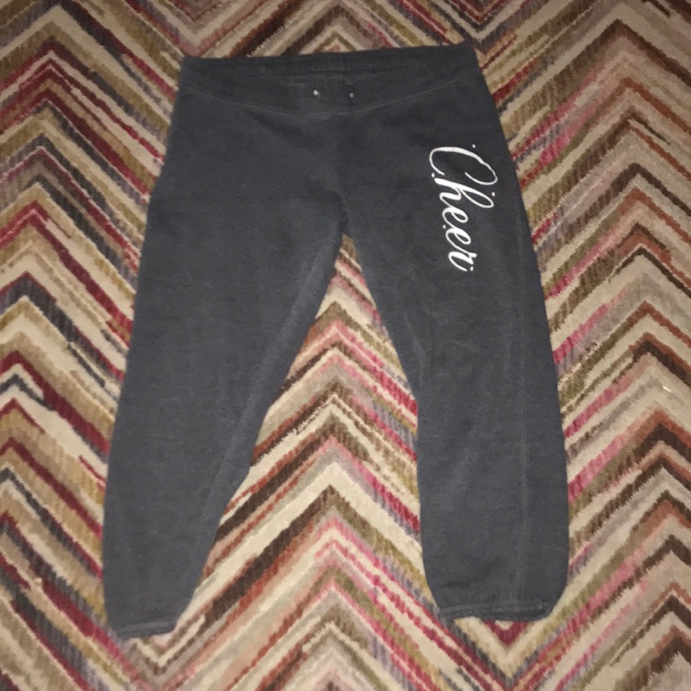 Grey cheer sweat pants